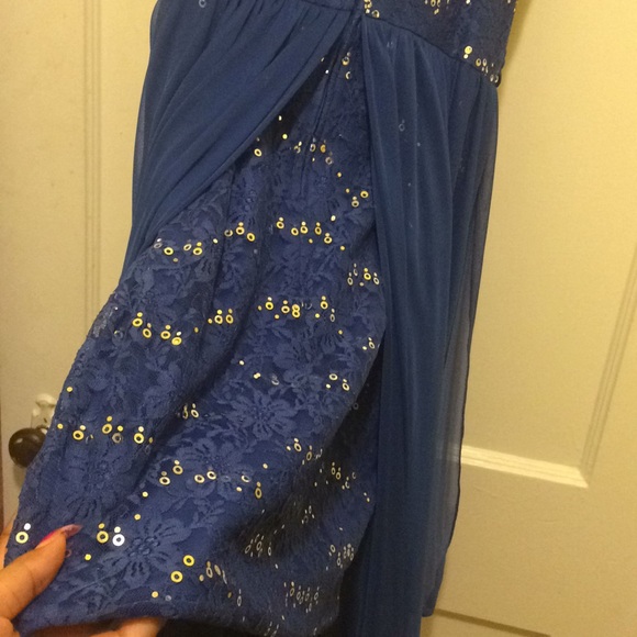 Navy blue prom dress - Picture 4 of 7